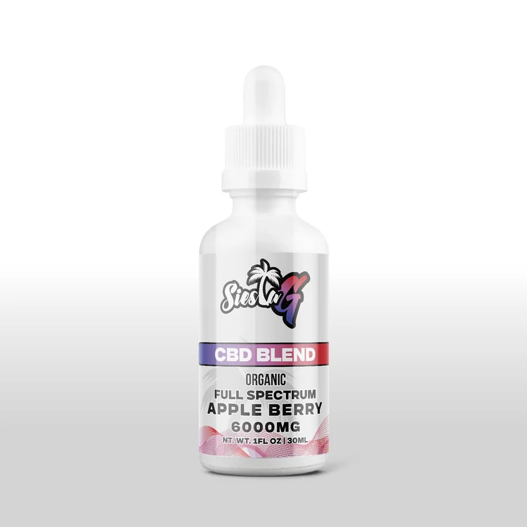 CBD TINCTURE 6000MG EXTRA STRENGTH DROPS APPLE BERRY