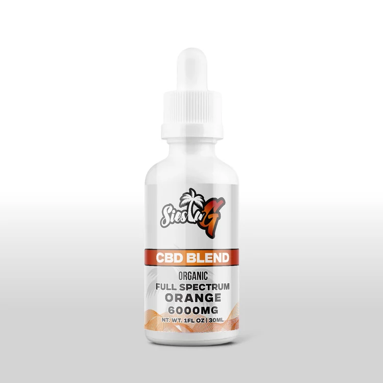 CBD TINCTURE 6000MG EXTRA STRENGTH DROPS ORANGE