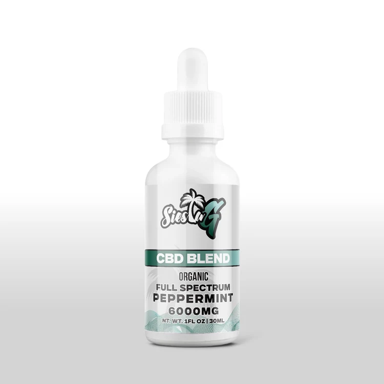 CBD TINCTURE 6000MG EXTRA STRENGTH DROPS PEPPERMINT