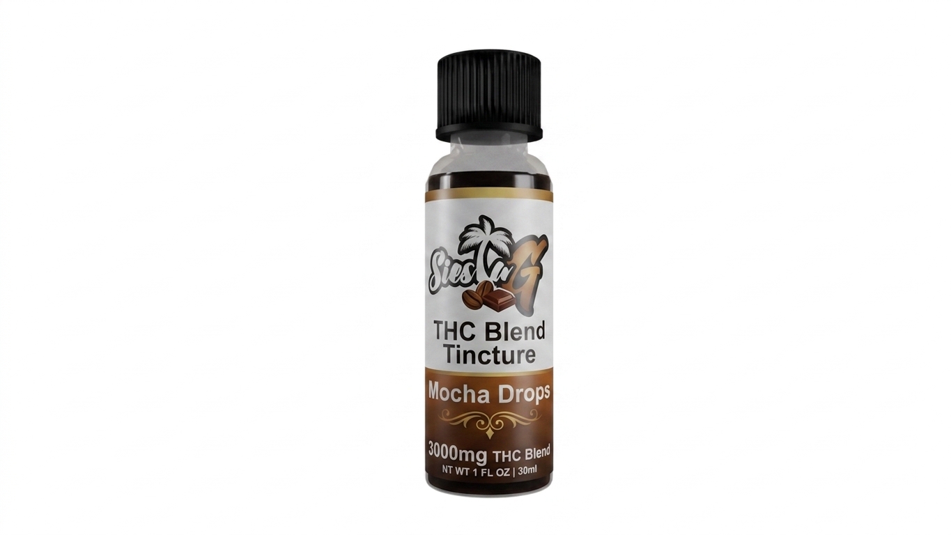 THC BLEND TINCTURE 3000MG MOCHA DROPS